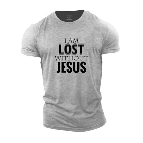 Men's I'm Lost Without Jesus Cotton T-Shirt